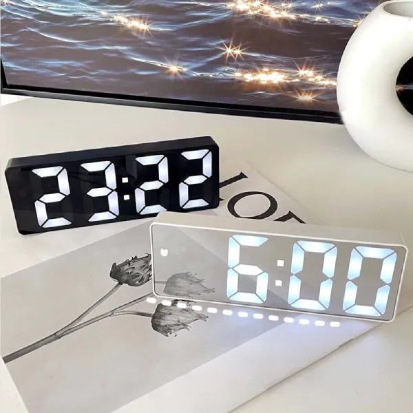 Smart 3D LED Clock - Alarm & Desk Decor image