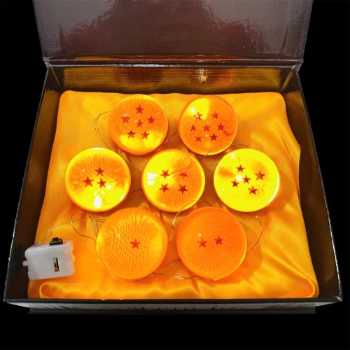 7 Dragon Balls Model with Yellow LED